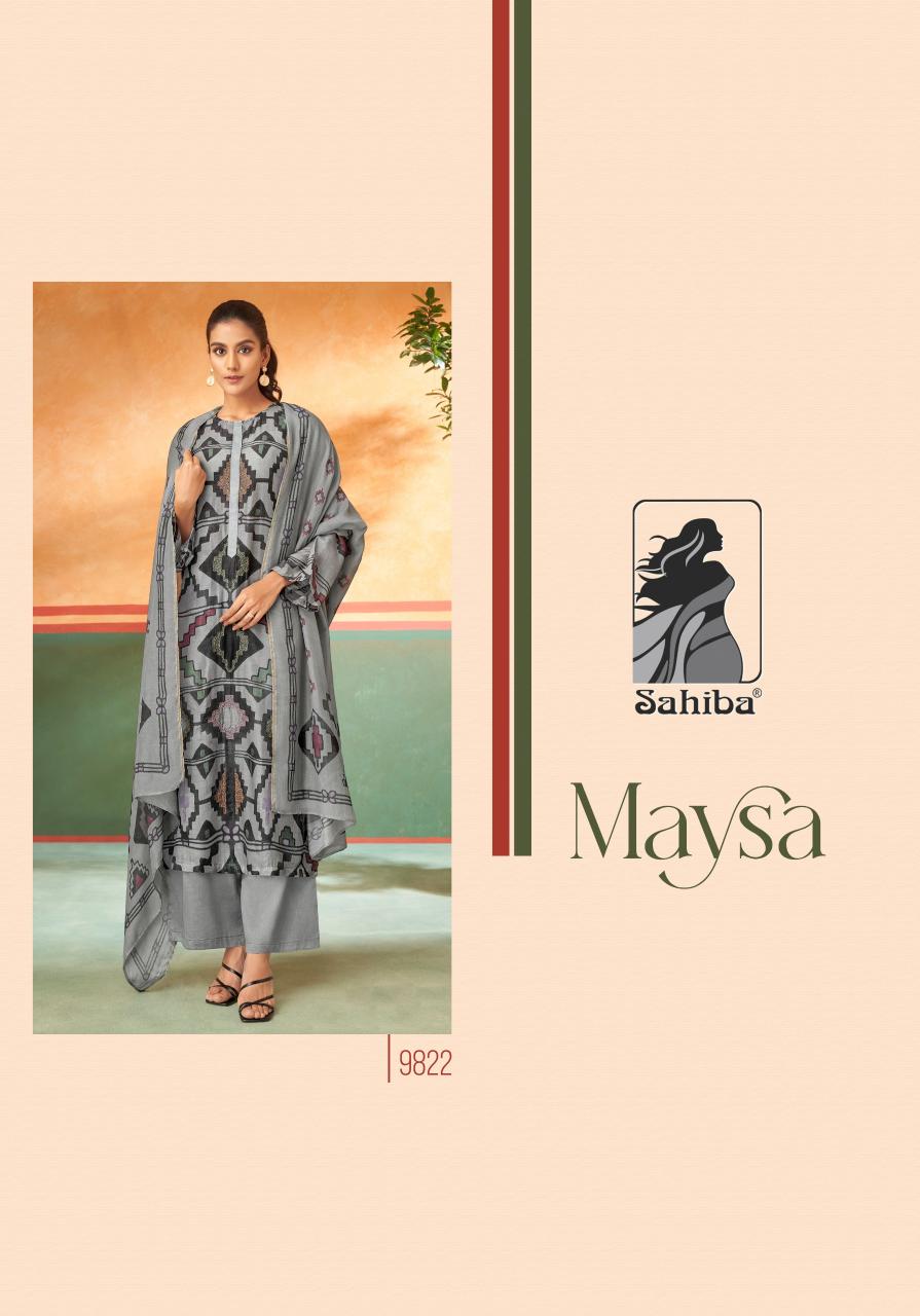 Sahiba Maysa Muslin Digital Printed Salwar Kameez Wholesale Catalog