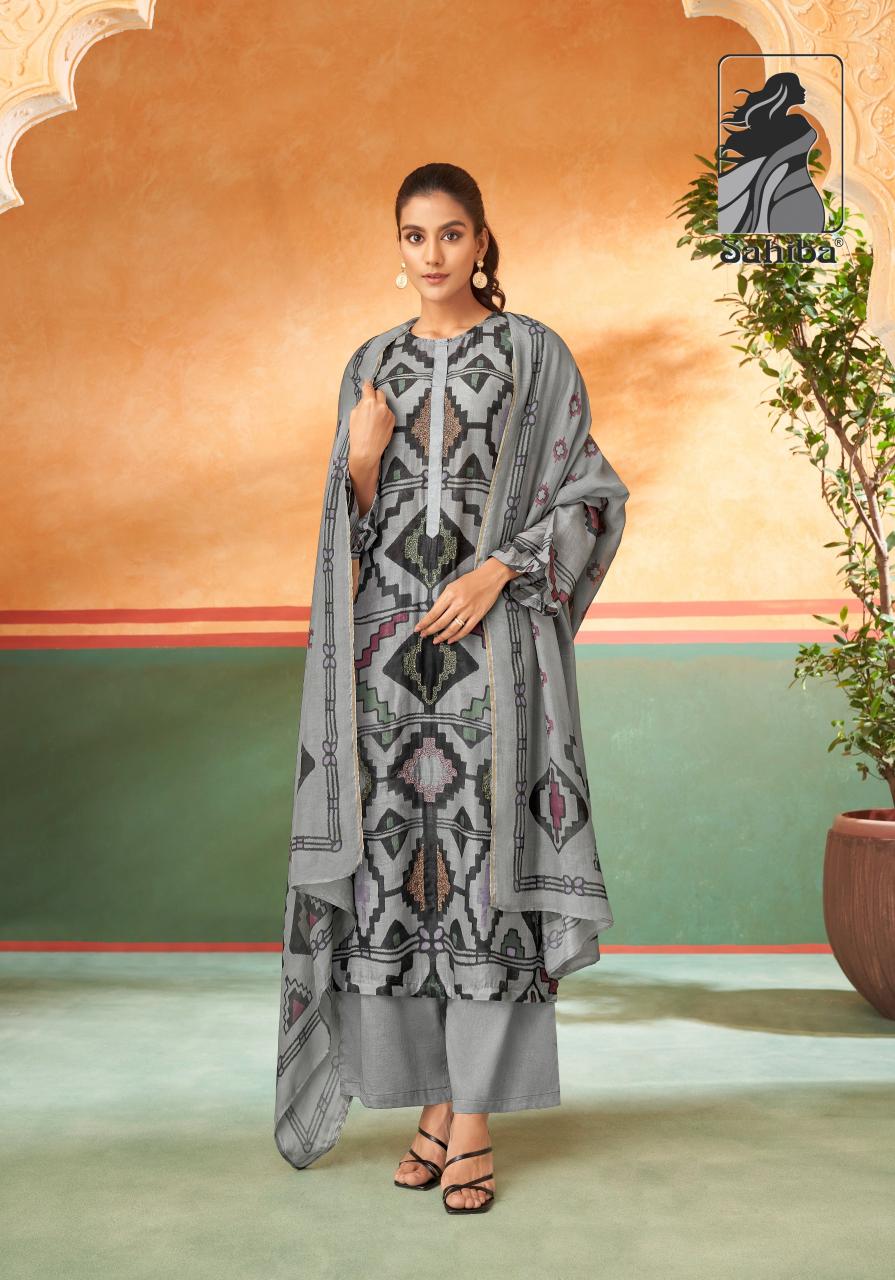 Sahiba Maysa Muslin Digital Printed Salwar Kameez Wholesale Catalog
