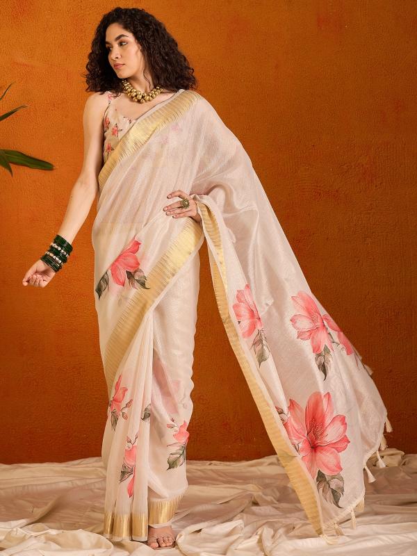 Salila 145 Designer Organza Printed Saree Wholesale catalog