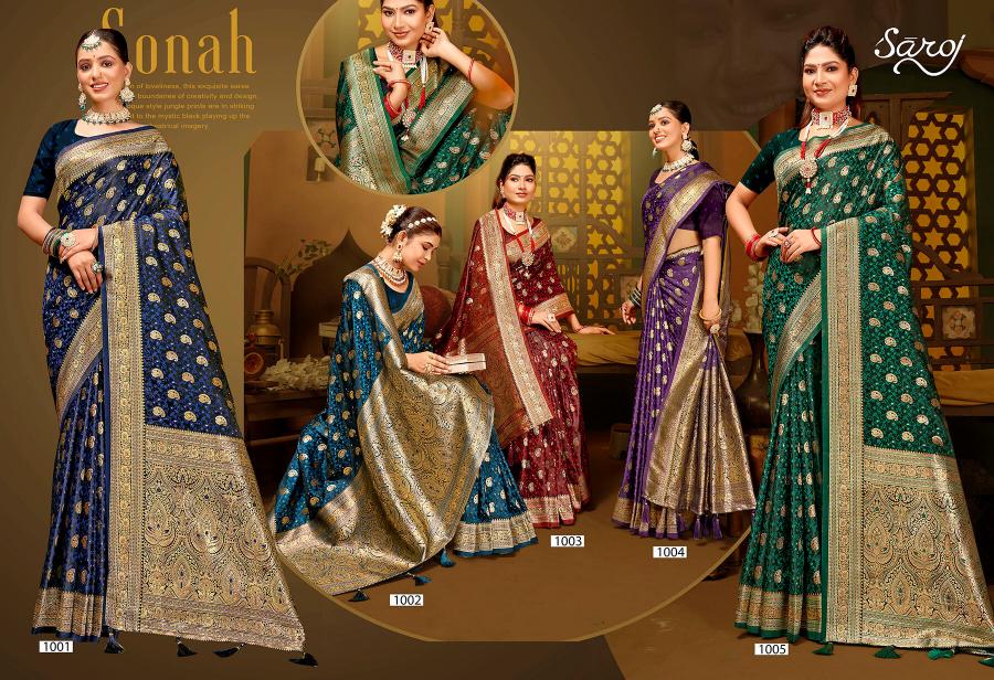 Saroj Royal Queen vol.5 Satin silk saree in surat with price wholesale