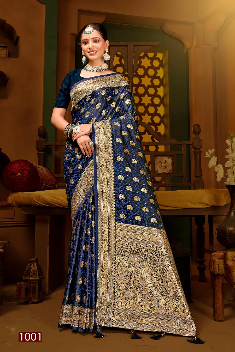 Saroj Royal Queen vol.5 Satin silk saree in surat with price wholesale