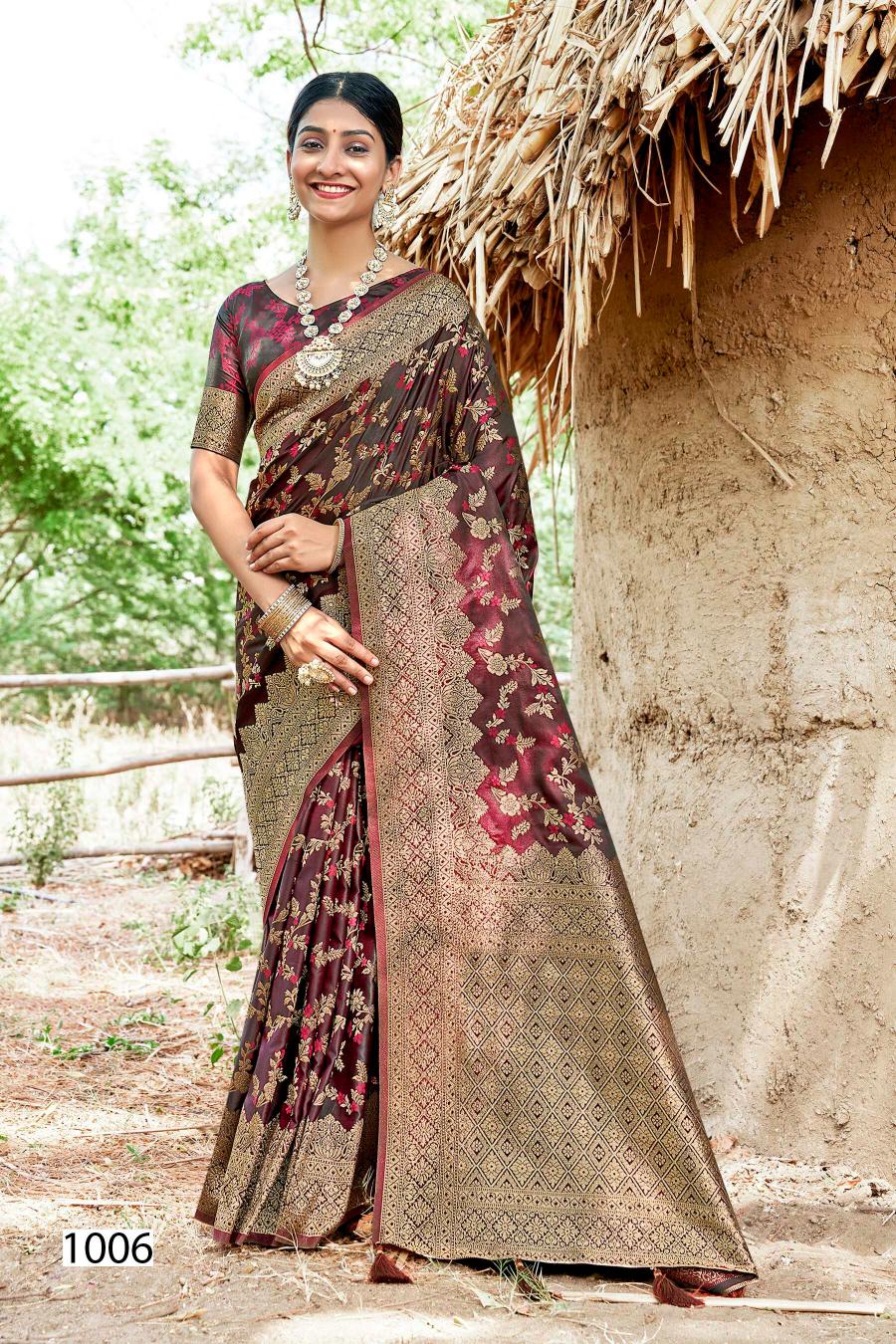 Saroj Royal Queen vol.9 Satin silk saree in surat with price wholesale