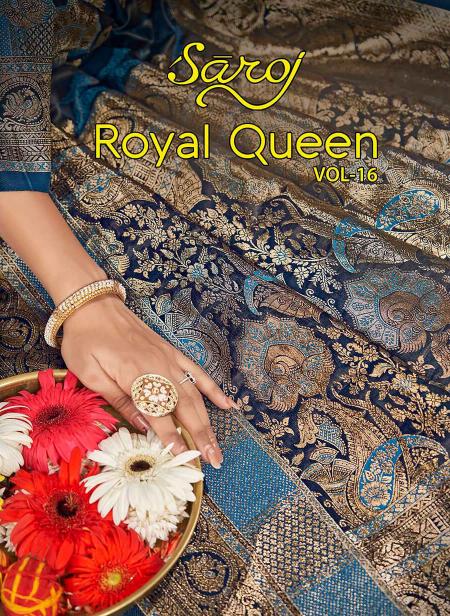 Saroj Royal Queen vol.16 Satin silk saree in surat with price wholesale