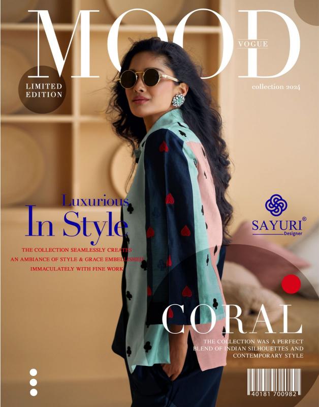 SAYURI DESIGNER CORAL Co-ord Set Wholesale catalog