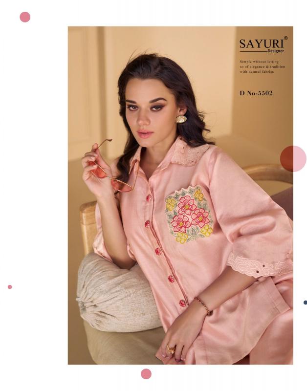 SAYURI DESIGNER CORAL Co-ord Set Wholesale catalog