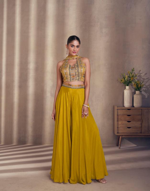 Sayuri Nisha Chinon Silk Designer Salwar Kameez Wholesale catalog