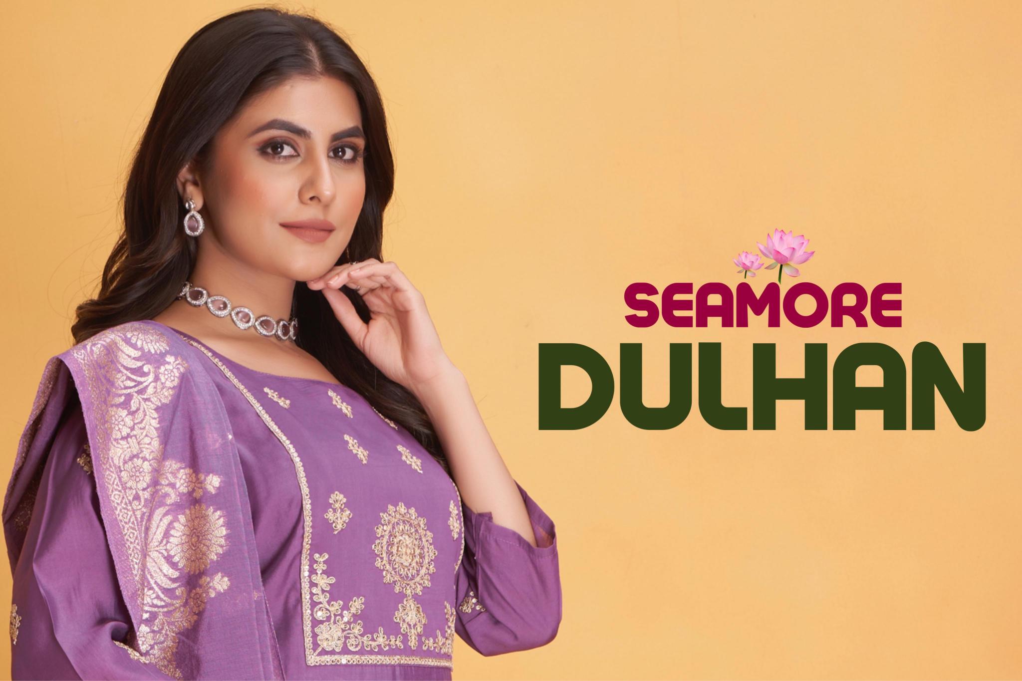 Seamore Dulhan Roman Silk Kurti Wholesale Catalog