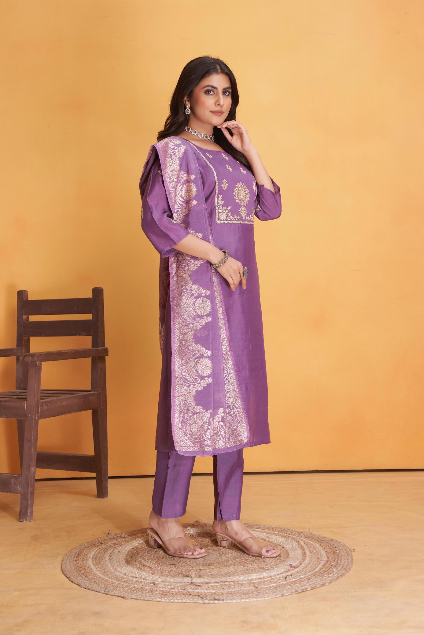 Seamore Dulhan Roman Silk Kurti Wholesale Catalog