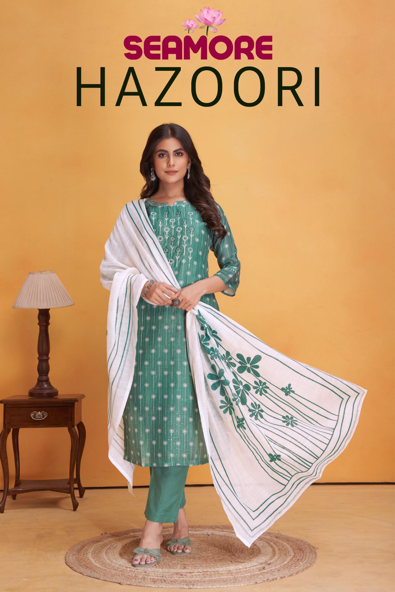 Seamore Hazoori Digital Print Kurti Wholesale Catalog