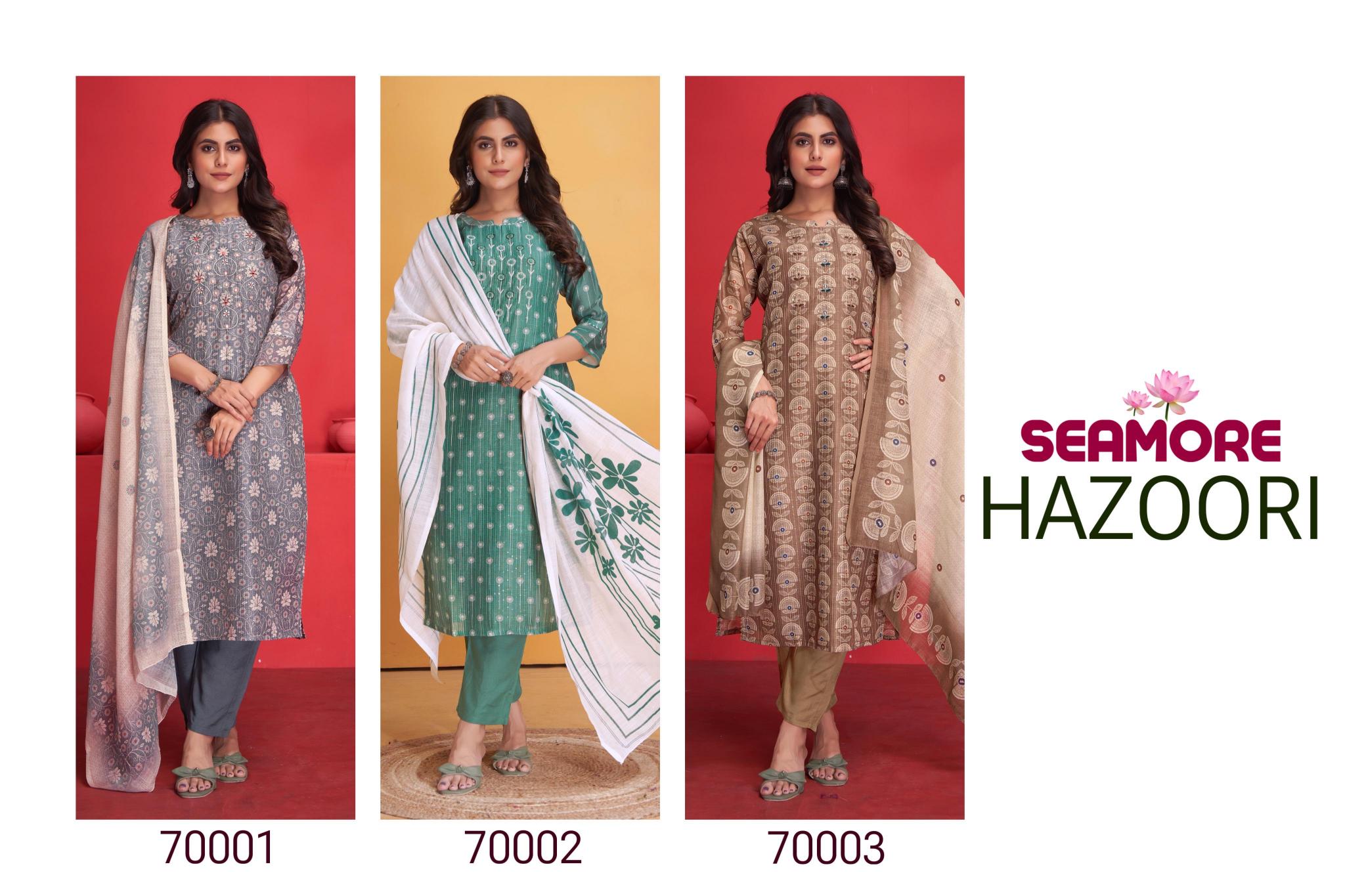 Seamore Hazoori Digital Print Kurti Wholesale Catalog