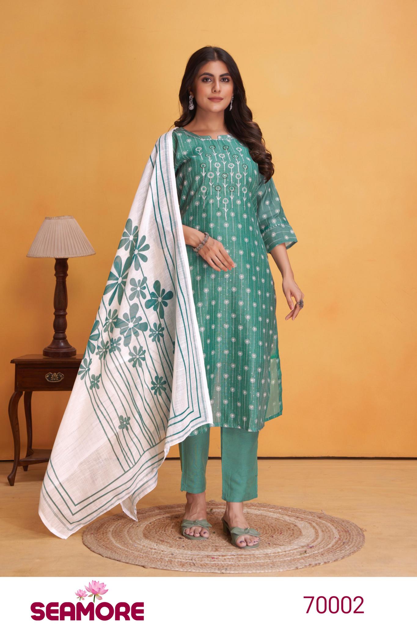 Seamore Hazoori Digital Print Kurti Wholesale Catalog