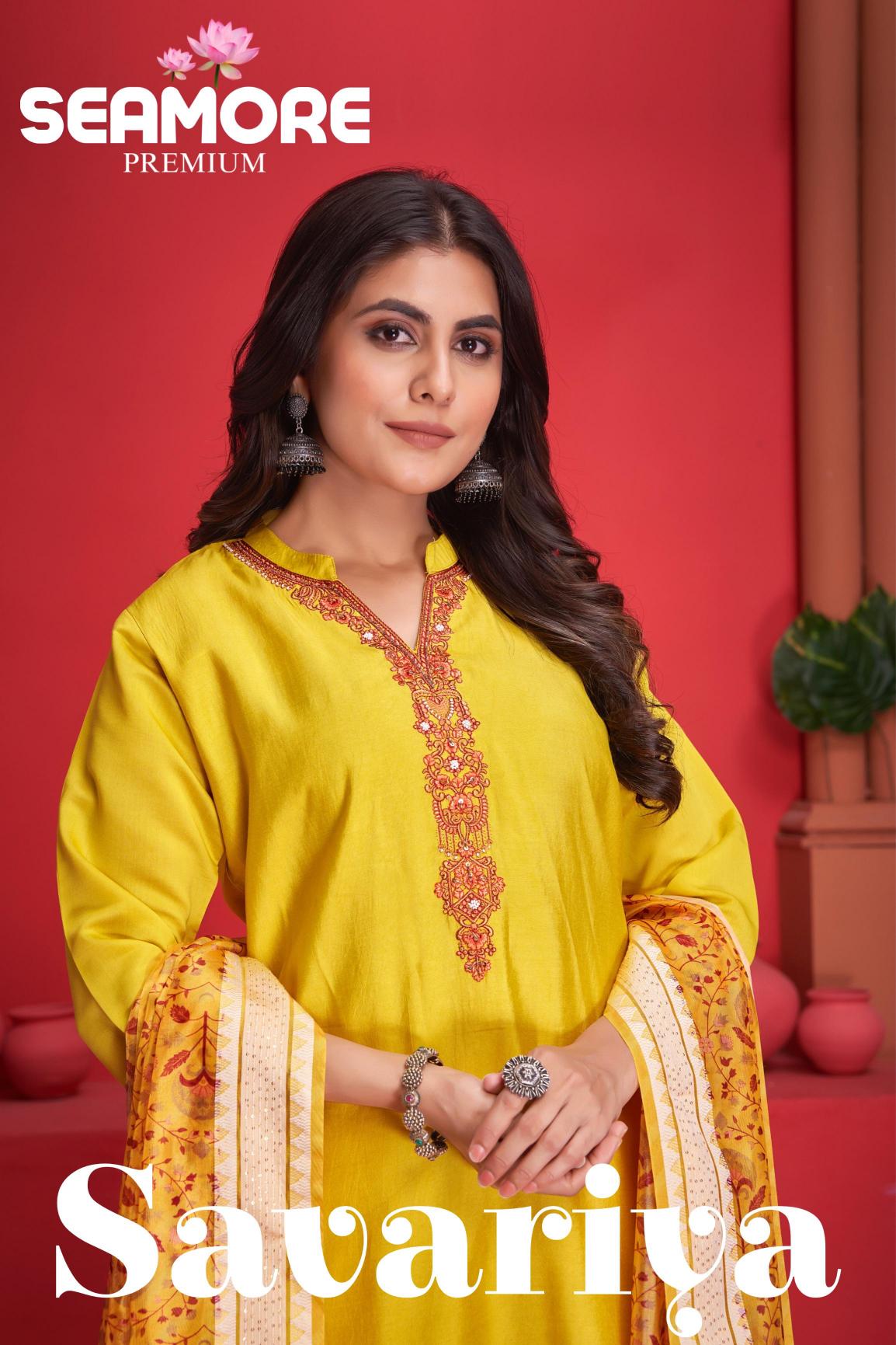 Seamore Savariya Digital Print Kurti Wholesale Catalog