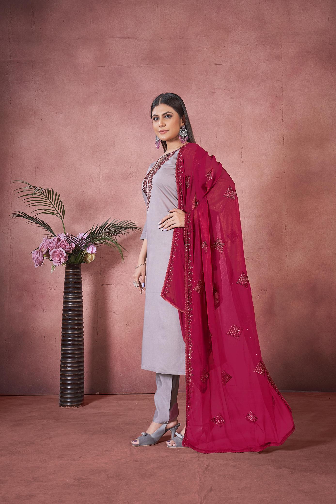 SEAMORE Vantara Vol 1 Embroidery Kurti Wholesale Catalog