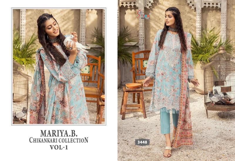 Shree Mariya B Chikankari Vol 1 Cotton Dupatta Salwar Kameez Wholesale Catalog