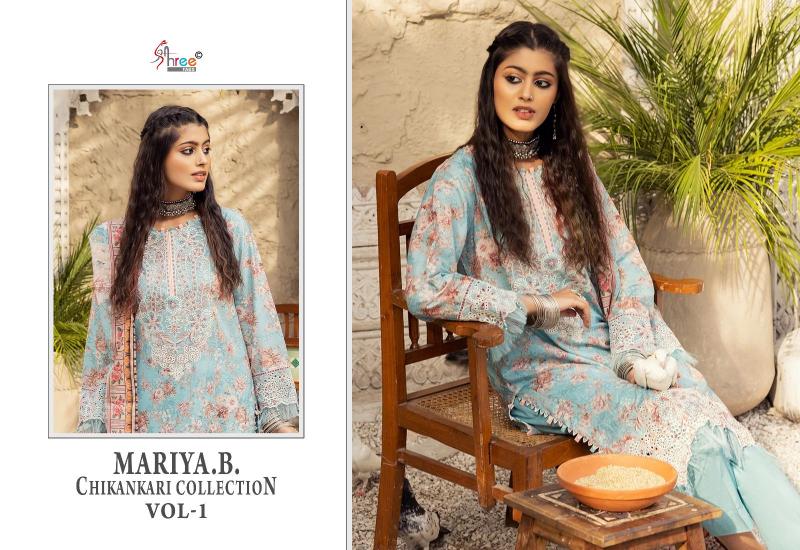 Shree Mariya B Chikankari Vol 1 Cotton Dupatta Salwar Kameez Wholesale Catalog