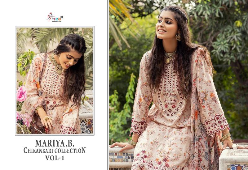 Shree Mariya B Chikankari Vol 1 Cotton Dupatta Salwar Kameez Wholesale Catalog