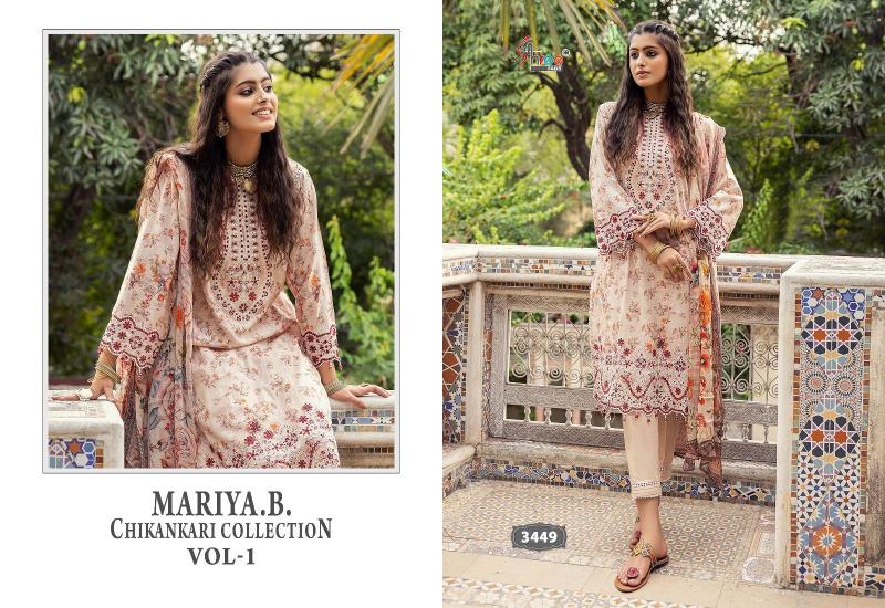 Shree Mariya B Chikankari Vol 1 Cotton Dupatta Salwar Kameez Wholesale Catalog