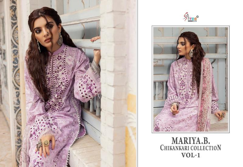 Shree Mariya B Chikankari Vol 1 Cotton Dupatta Salwar Kameez Wholesale Catalog