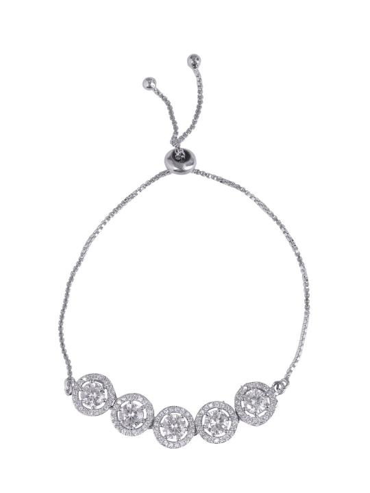 American Silver Diamond Bracelet