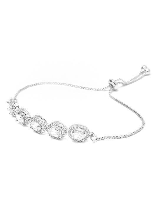 American Silver Diamond Bracelet