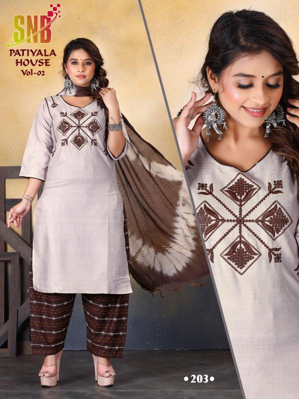 SNB PATIYALA HOUSE VOL 2 Kurti Wholesale Catalog