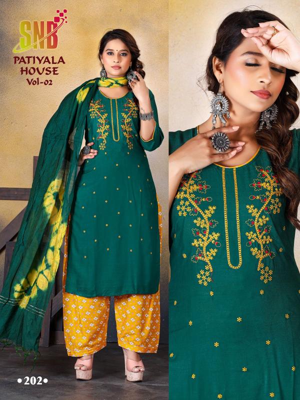 SNB PATIYALA HOUSE VOL 2 Kurti Wholesale Catalog