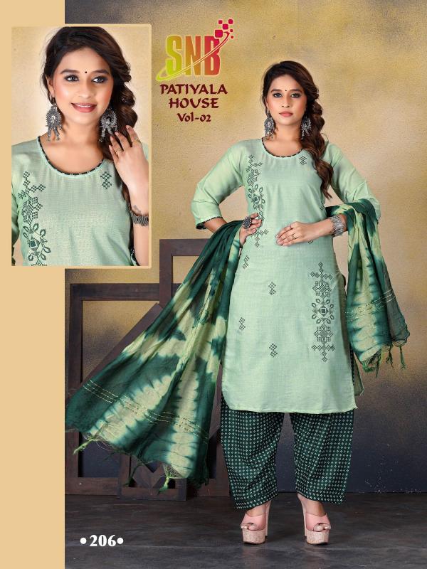 SNB PATIYALA HOUSE VOL 2 Kurti Wholesale Catalog