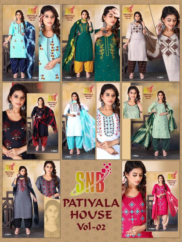 SNB PATIYALA HOUSE VOL 2 Kurti Wholesale Catalog