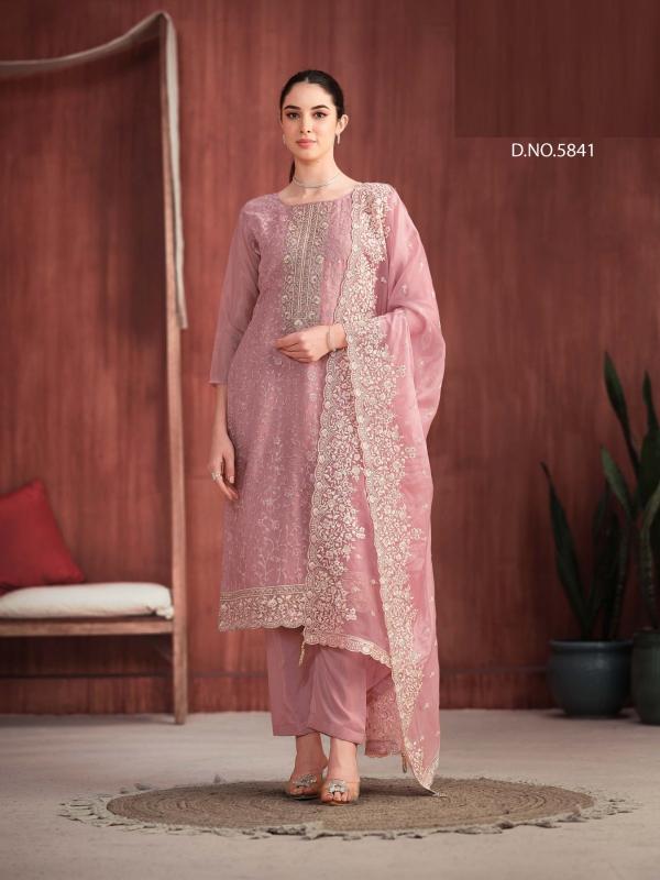 Sofia 5841 To 5846 Organza Silk Salwar Kameez wholesale catalog