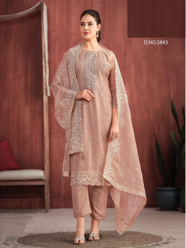 Sofia 5841 To 5846 Organza Silk Salwar Kameez wholesale catalog