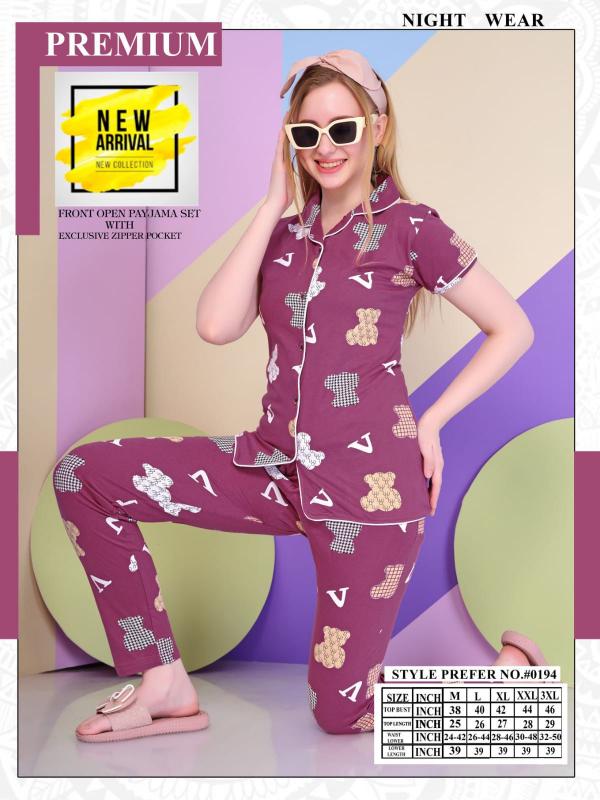 SUMMER SPECIAL VOL AT0194 Night Suit Wholesale catalog