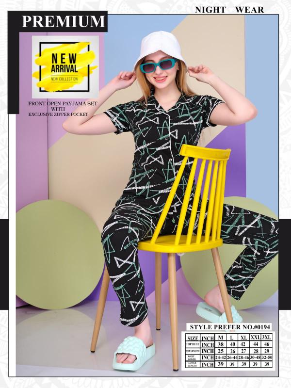 SUMMER SPECIAL VOL AT0194 Night Suit Wholesale catalog