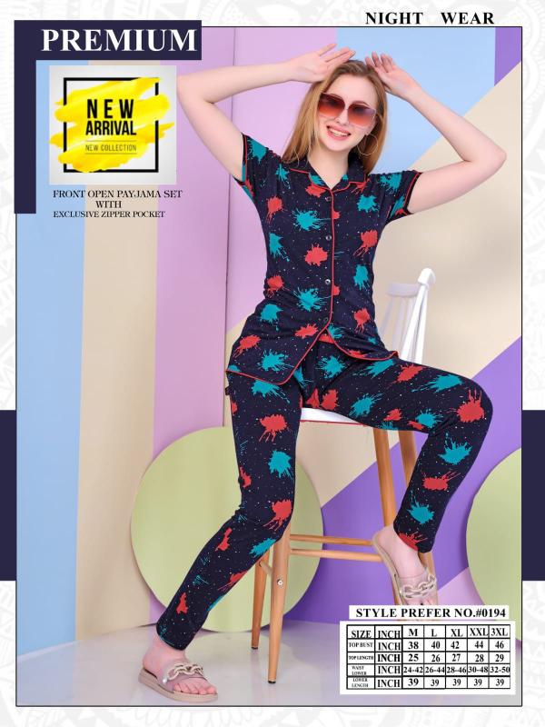 SUMMER SPECIAL VOL AT0194 Night Suit Wholesale catalog