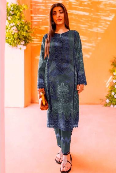 Taj 477 Cotton Dupatta Pakistani Suits Wholesale catalog
