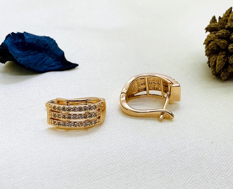  Trendy AD Gold partywear Earrings