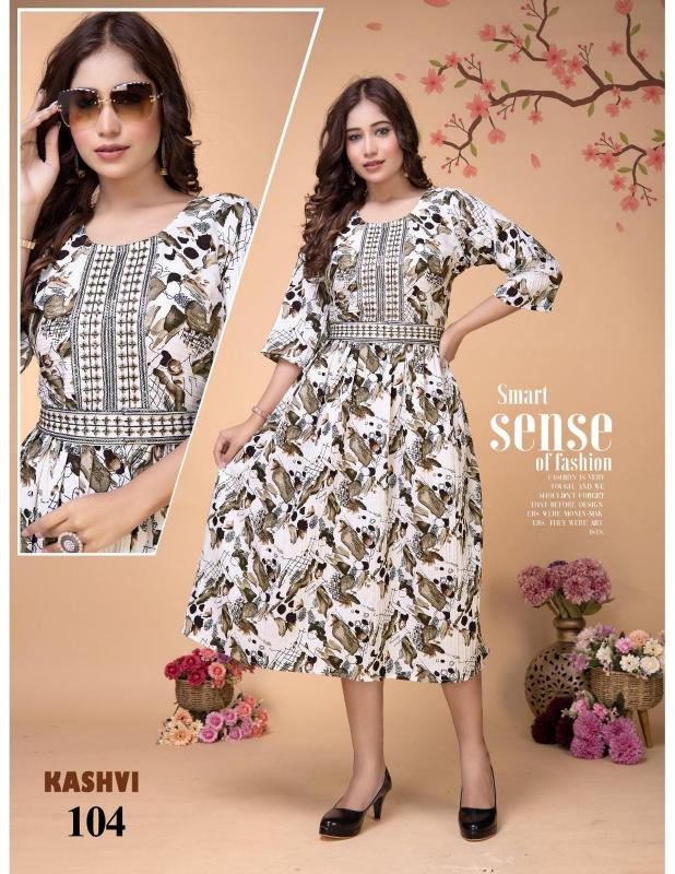 TRENDY KASHVI VOL 1 (BELT) Print Kurti Wholesale Catalog