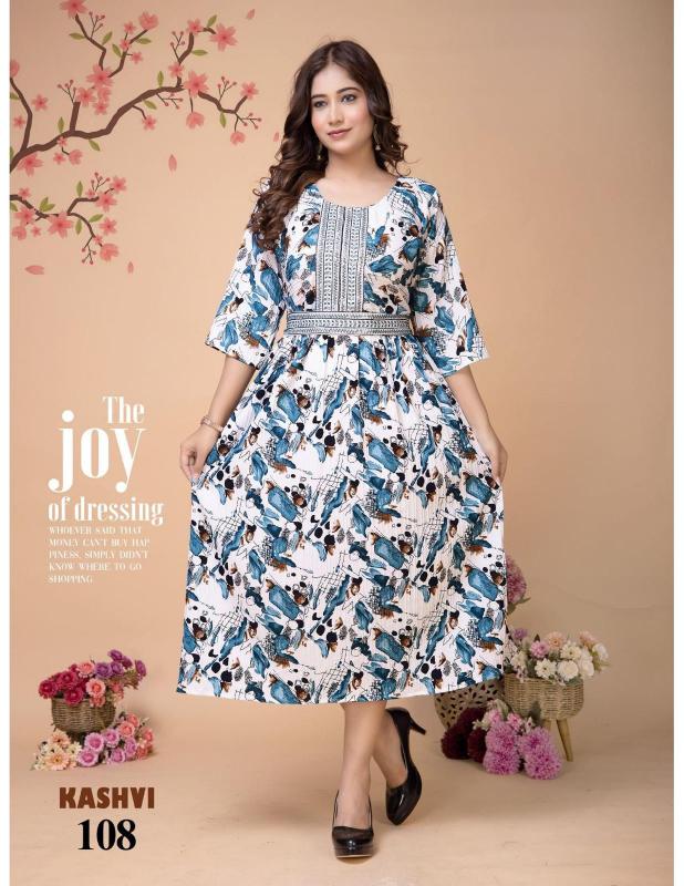TRENDY KASHVI VOL 1 (BELT) Print Kurti Wholesale Catalog