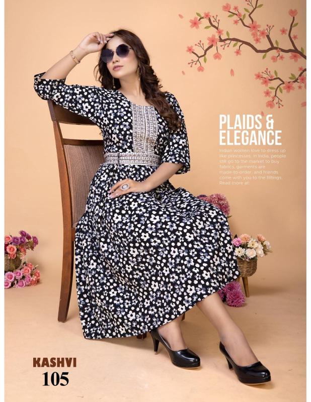 TRENDY KASHVI VOL 1 (BELT) Print Kurti Wholesale Catalog