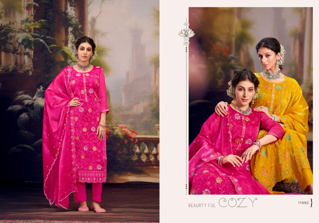 Triple Aaa Kalgi Silk Fancy Dress Material Wholesale Catalog