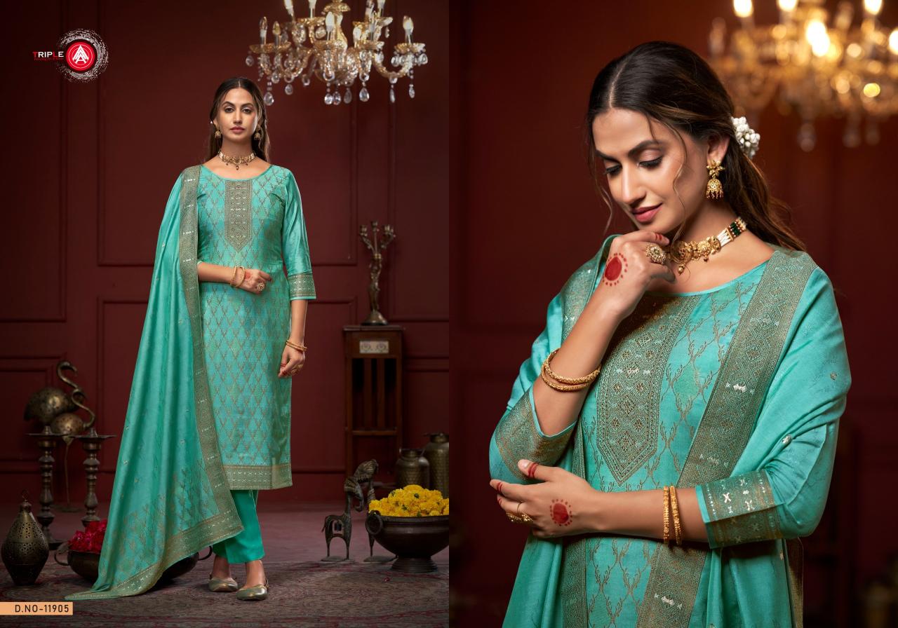 Triple Aaa Stuti Fancy Dress Material Wholesale Catalog