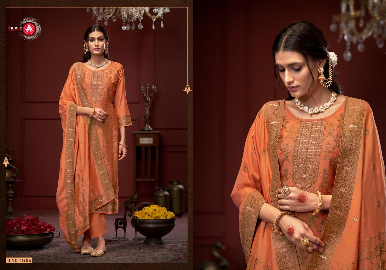 Triple Aaa Stuti Fancy Dress Material Wholesale Catalog