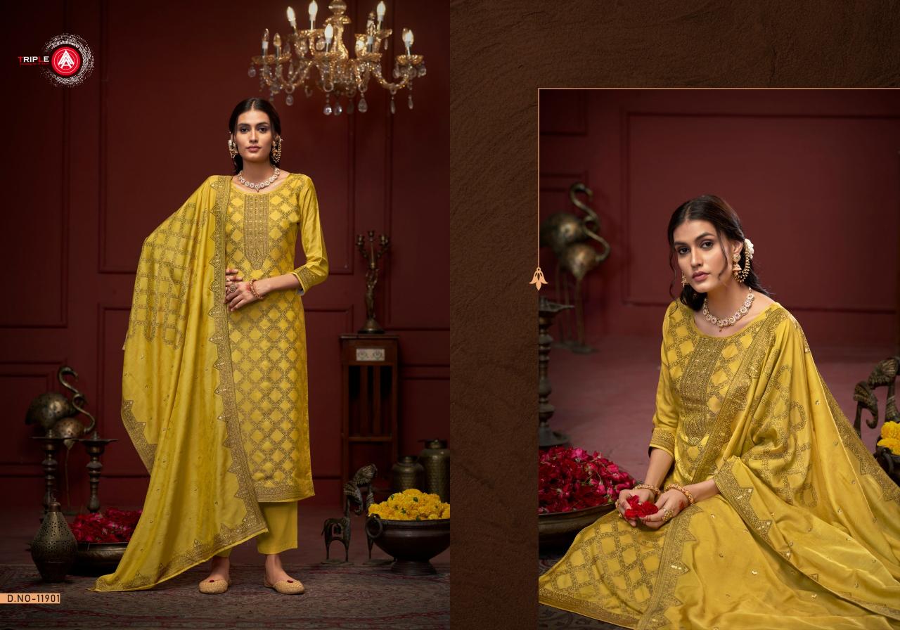 Triple Aaa Stuti Fancy Dress Material Wholesale Catalog