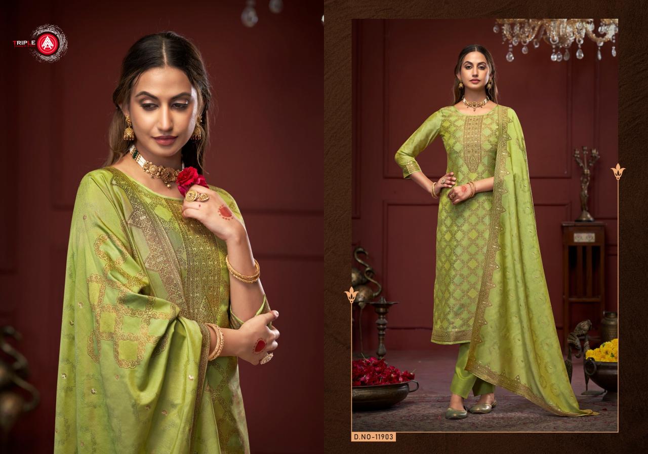 Triple Aaa Stuti Fancy Dress Material Wholesale Catalog