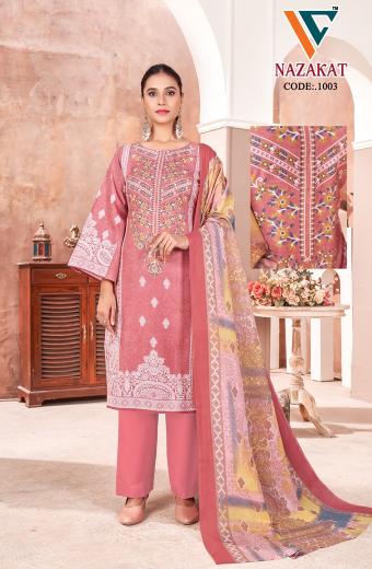 Vandana Nazakat Vol 1 Cotton Dress Material Wholesale catalog