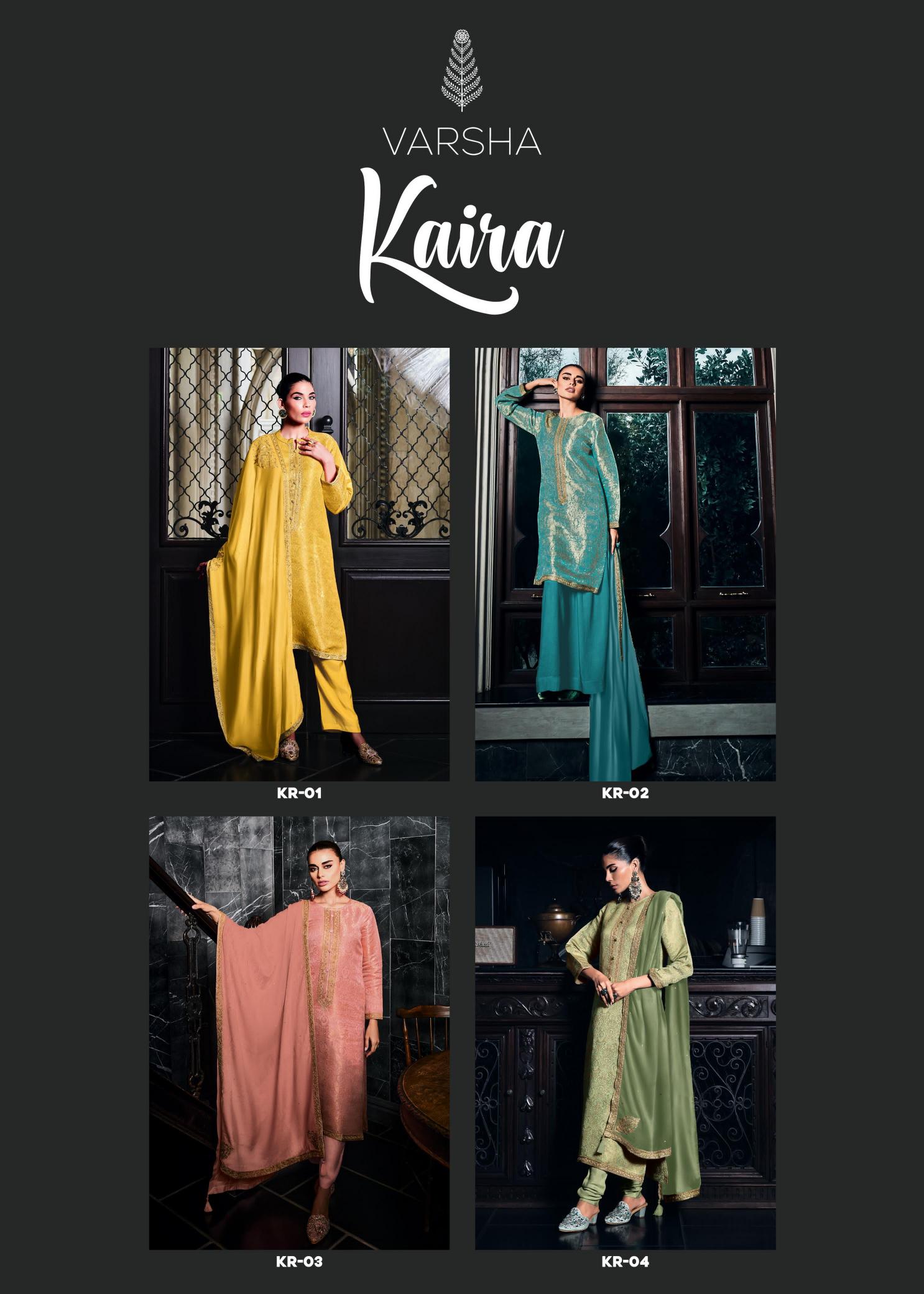 Varsha Kaira Viscose Designer Salwar Kameez Wholesale Catalog