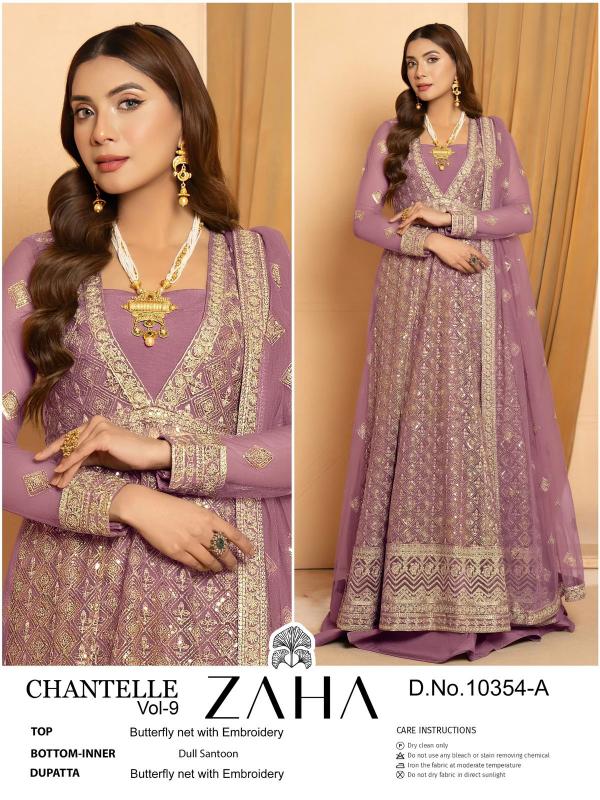 Zaha Chantelle Vol 8 A And B Salwar Kameez Wholesale Catalog