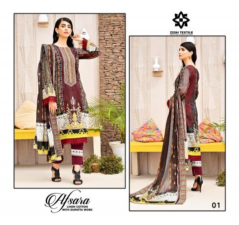Zesh AFsara – Dress Material - Wholesale Catalog