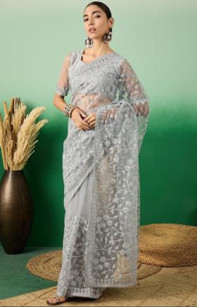 Zili 27 Beautiful Designer Net Saree Wholesale Catalog