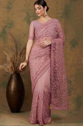 Zili 27 Beautiful Designer Net Saree Wholesale Catalog