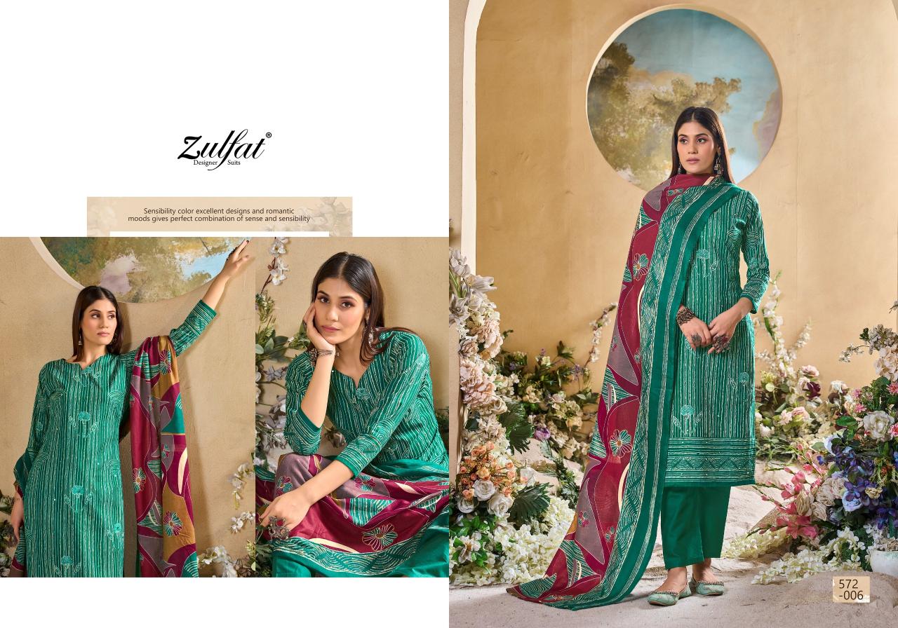 Zulfat Tania Vol 5 Cotton Printed Dress Material Wholesale Catalog